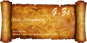 Gut Zsigmond névjegykártya